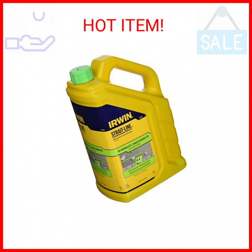 Irwin Tools IRWIN STRAIT-LINE Marking Chalk, Standard, Fluorescent Green, 5 lbs