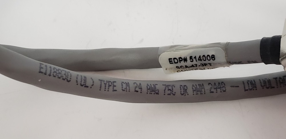 E118830 UL TYPE CM 24 CABLE, SCA-47-3FT, EDP 514006, NNB