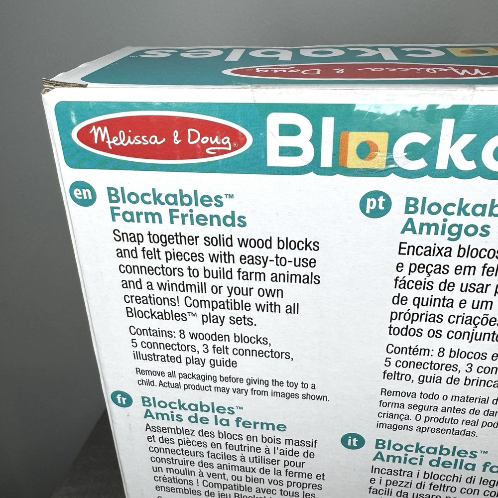 New 2 Sets Melissa & Doug Blockables 16 Pieces Each