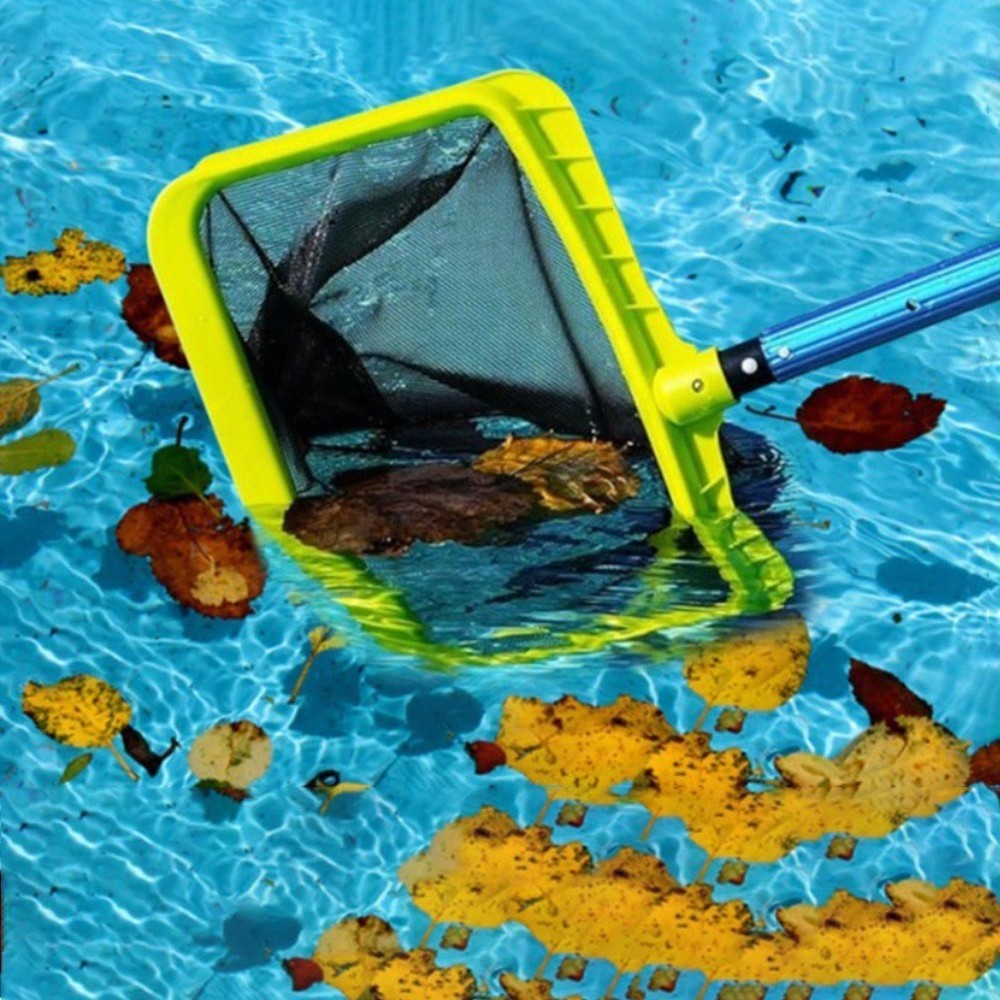 Swimming Pool Skimmer Fine Mesh Net with Ergonomic Handle for Deep Water Use