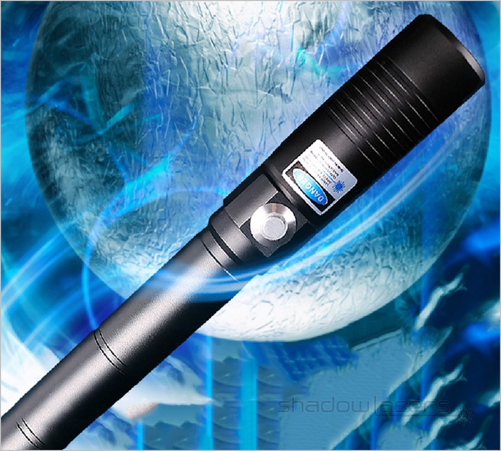 Adjustable Focus Laser Pointer 520nm Visidle Beam Light Flashlight+Case US