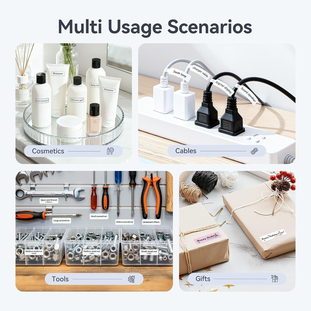 Label Machine with Tape NIIMBOT Label Maker D110 Mini Portable Bluetooth OpenBox