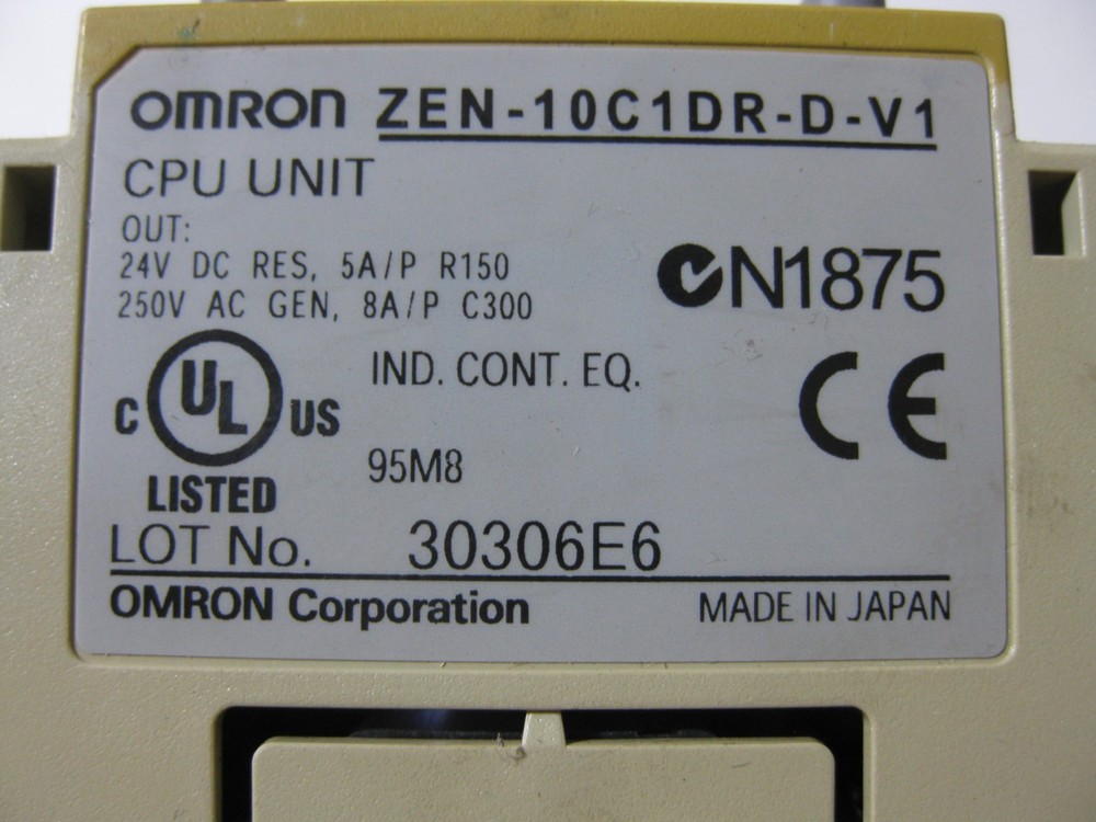 Omron ZEN-10C1DR-D-V1 Programmable Controller CPU