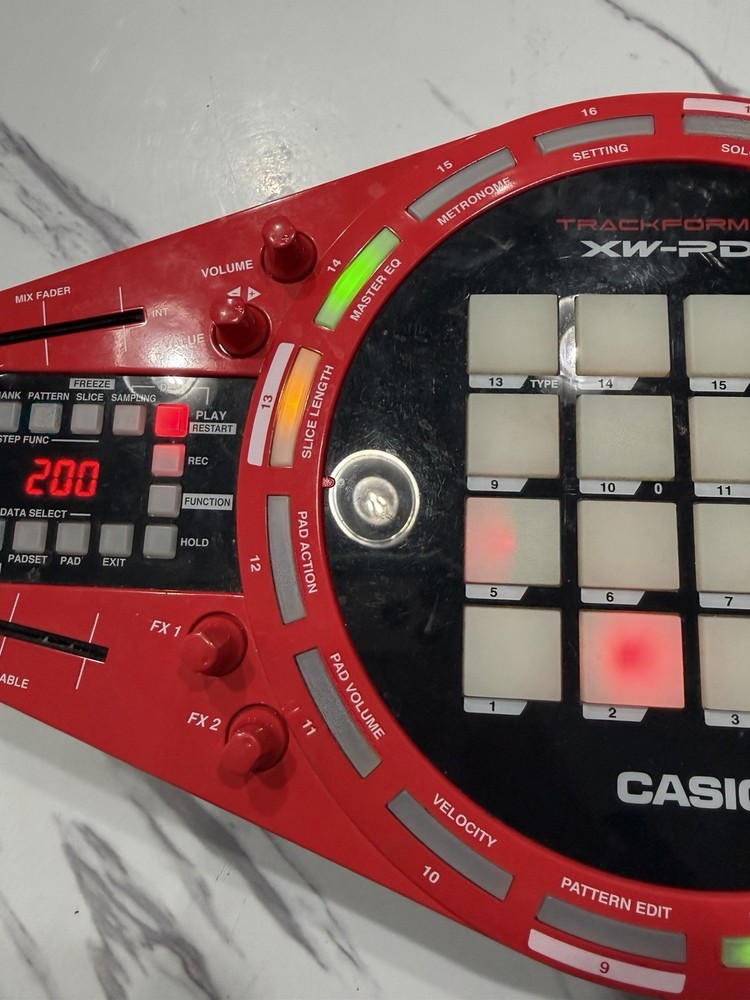 Casio XW-PD1 Trackformer Groove Center Sampler Sequencer DJ Controller Tested