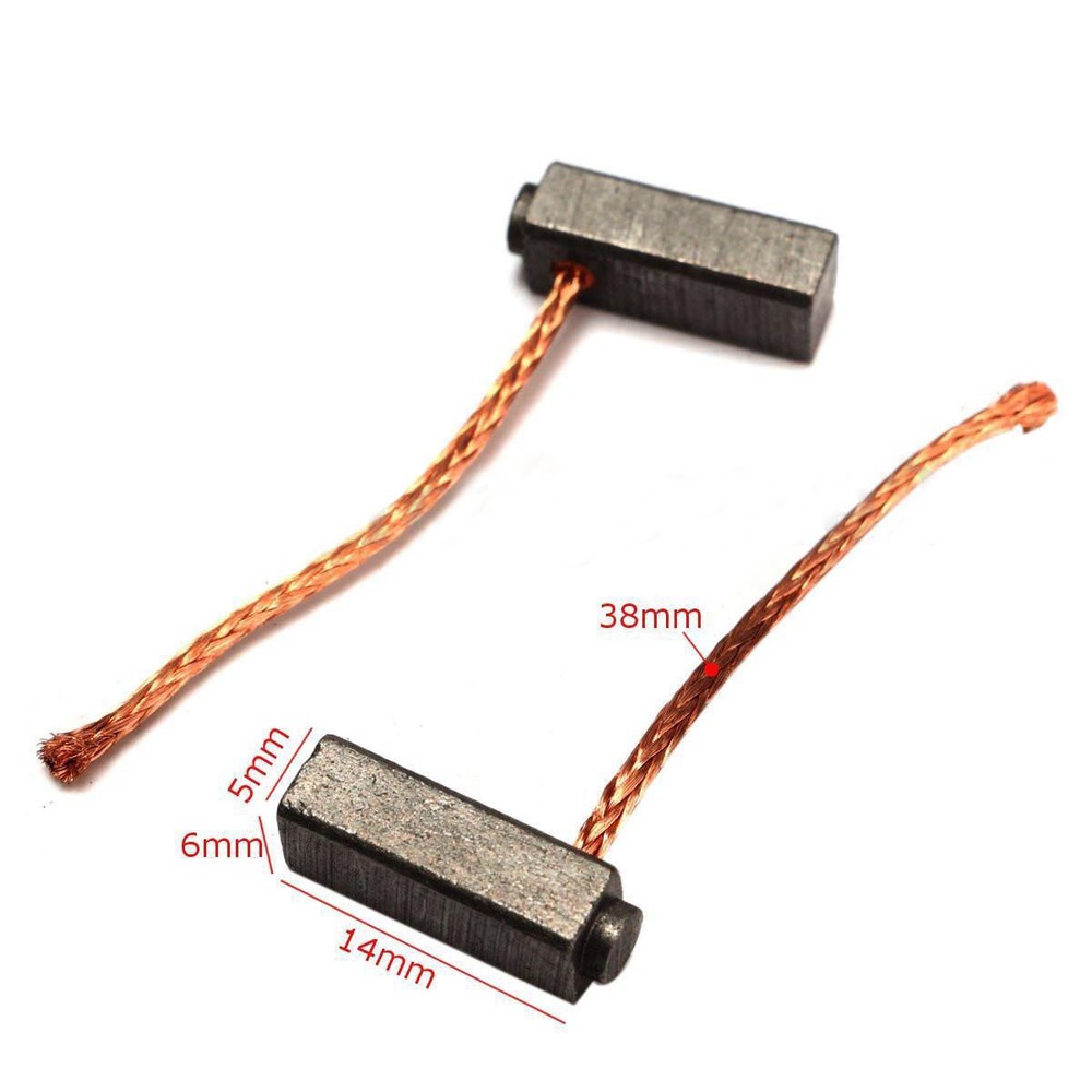 10x Carbon Brushes Motor Brush Set For Generic Electric Replacement Set 5*6*14mm