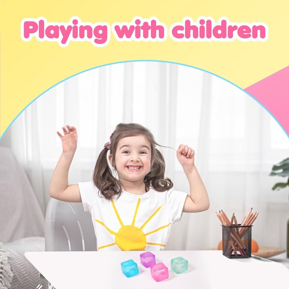 Needoh Nice Cube Sensory Toy with a Super Solid Squish - Colors May Vary 3 Pack