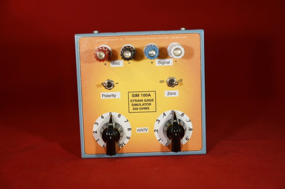Lincoln Instruments SIM-100 Precision Strain Gage Transducer Simulator