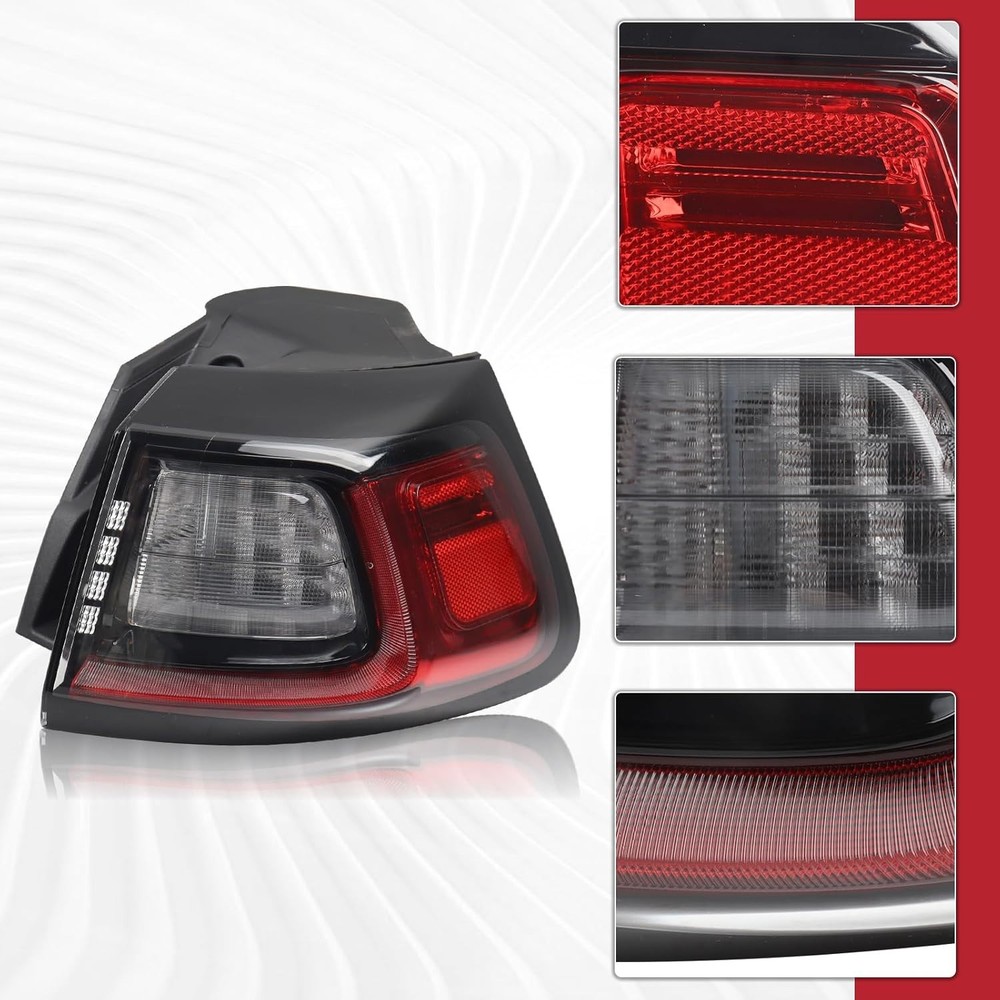LED Type Outer Tail Light Lamp Assembly Compatible for 2019-2023 Jeep Cheroke...