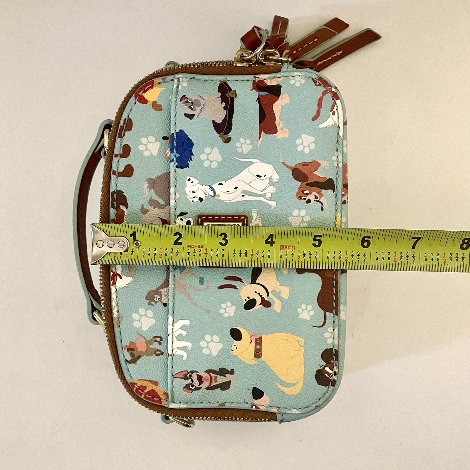 Dooney & Bourke Disney Dogs Ambler Purse Blue 2017 Crossbody Shoulder Bag - EUC