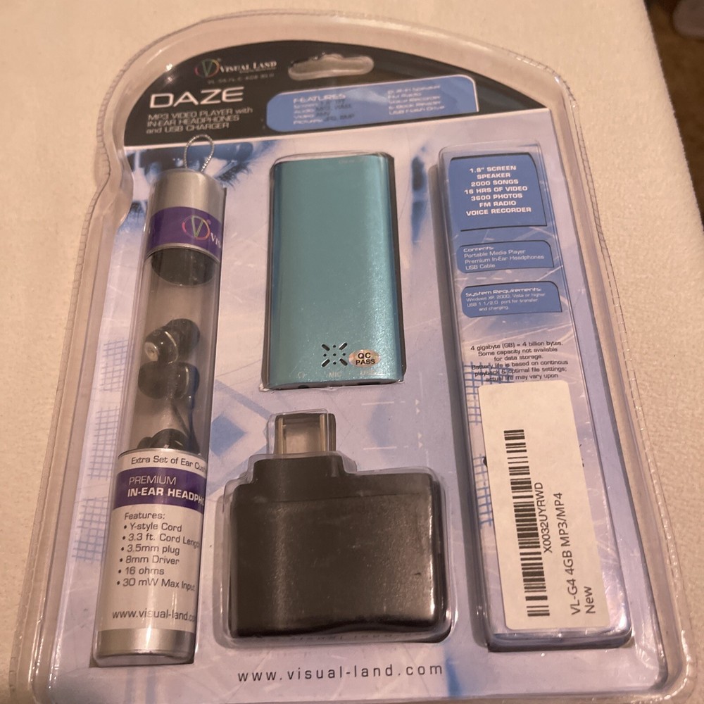 New Sealed! Visual Land MP3 Player VL-567k 3 in 1 Combo Bundle!