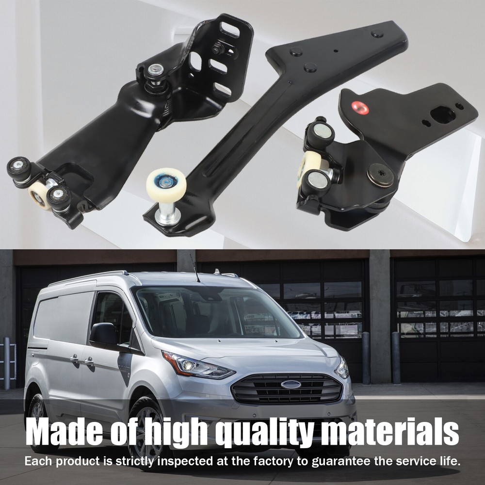 Right Sliding Door Roller Set Bottom Middle Upper Metal for Ford Transit Connet