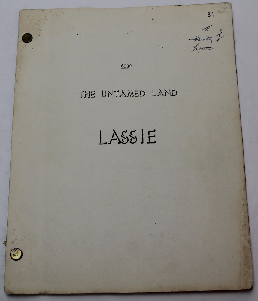 LASSIE / Robert Schaefer 1965 Original TV Series Script, Dick Clark