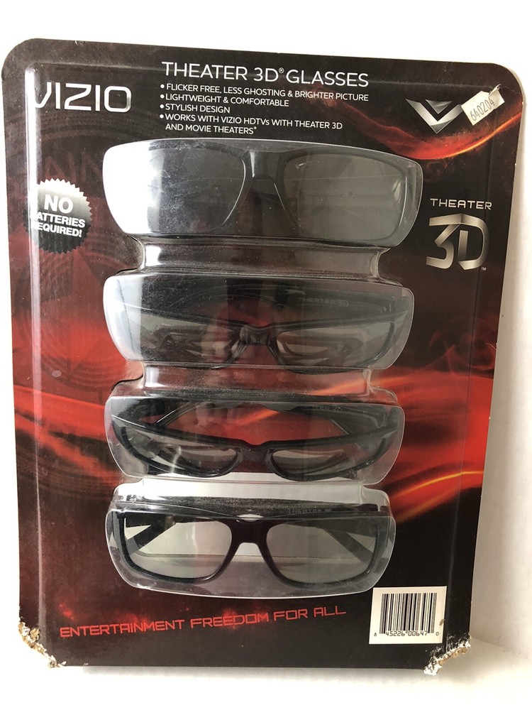 Vizio Theater 3D Glasses 4-pack