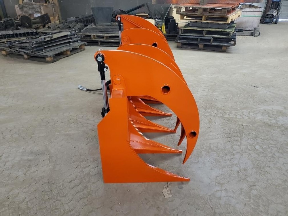 72" Brush Root Rake Grapple Attachment Skid Steer Tractor Quick Attach