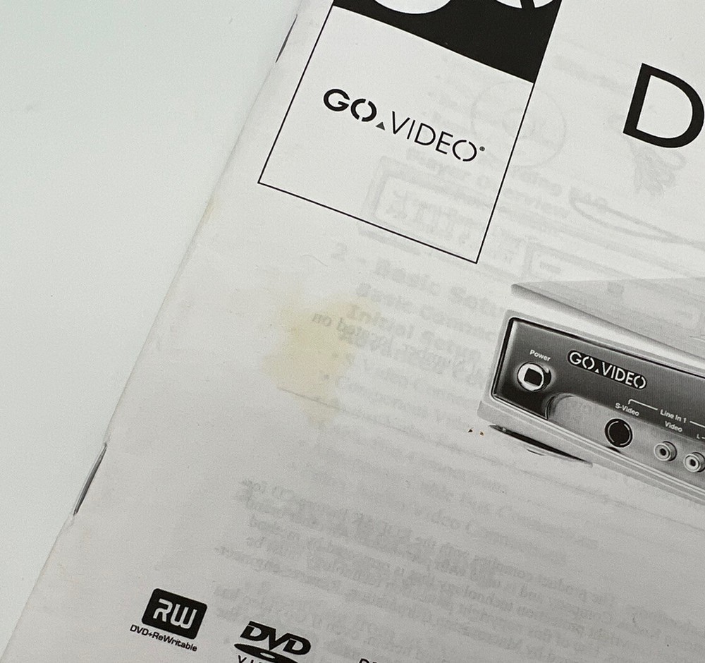 Go Video R6530 DVD Recorder User’s Guide Operating Instructions Manual Original