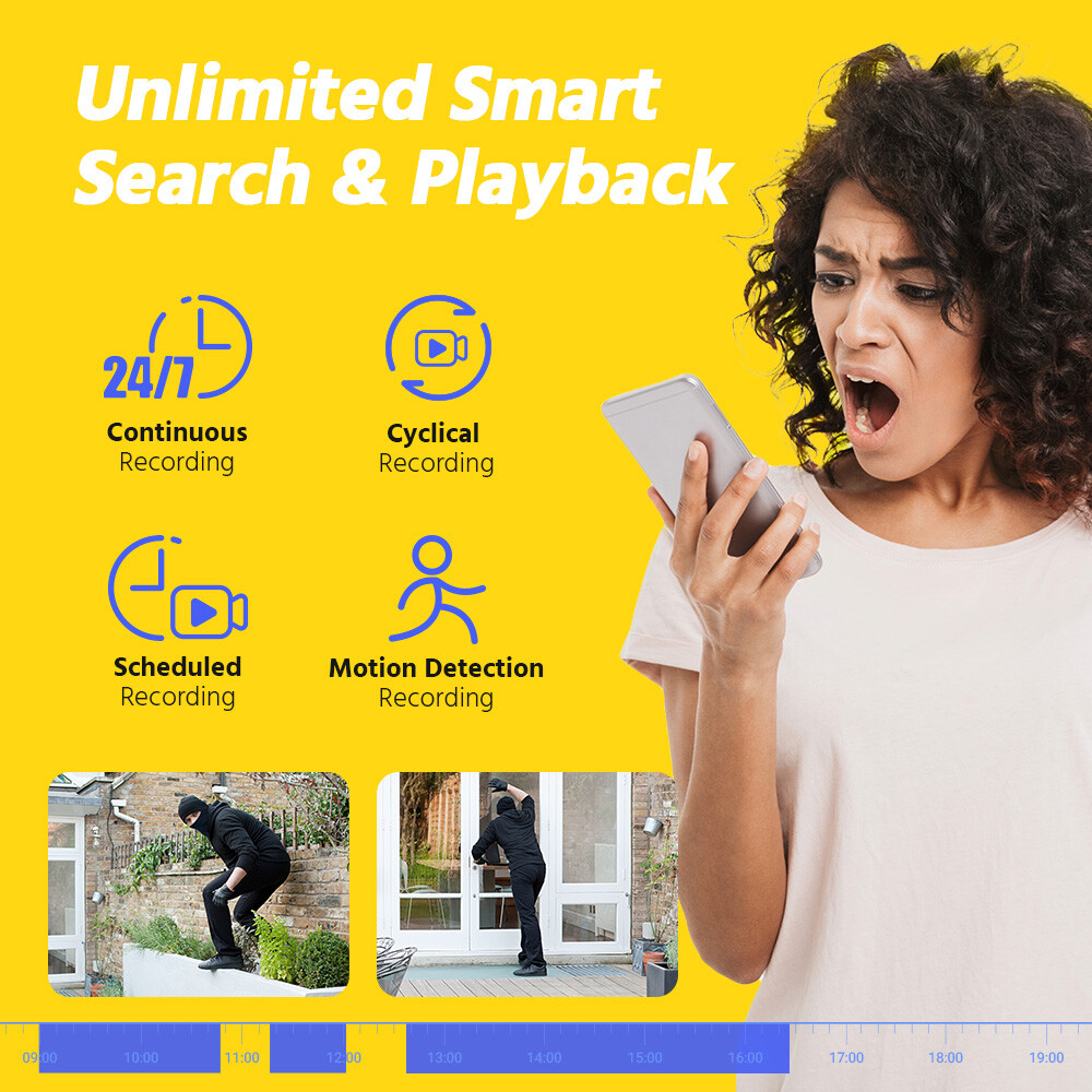 ANNKE 12MP 8CH NVR 4K Audio POE Security Camera System Outdoor Color Night IP67