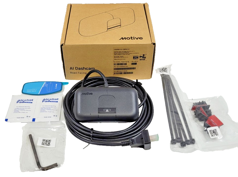 MOTIVE DC-53-NA ROAD FACING AI DASHCAM FOR FLEET VEHICLES 820-00000020-001 NEW