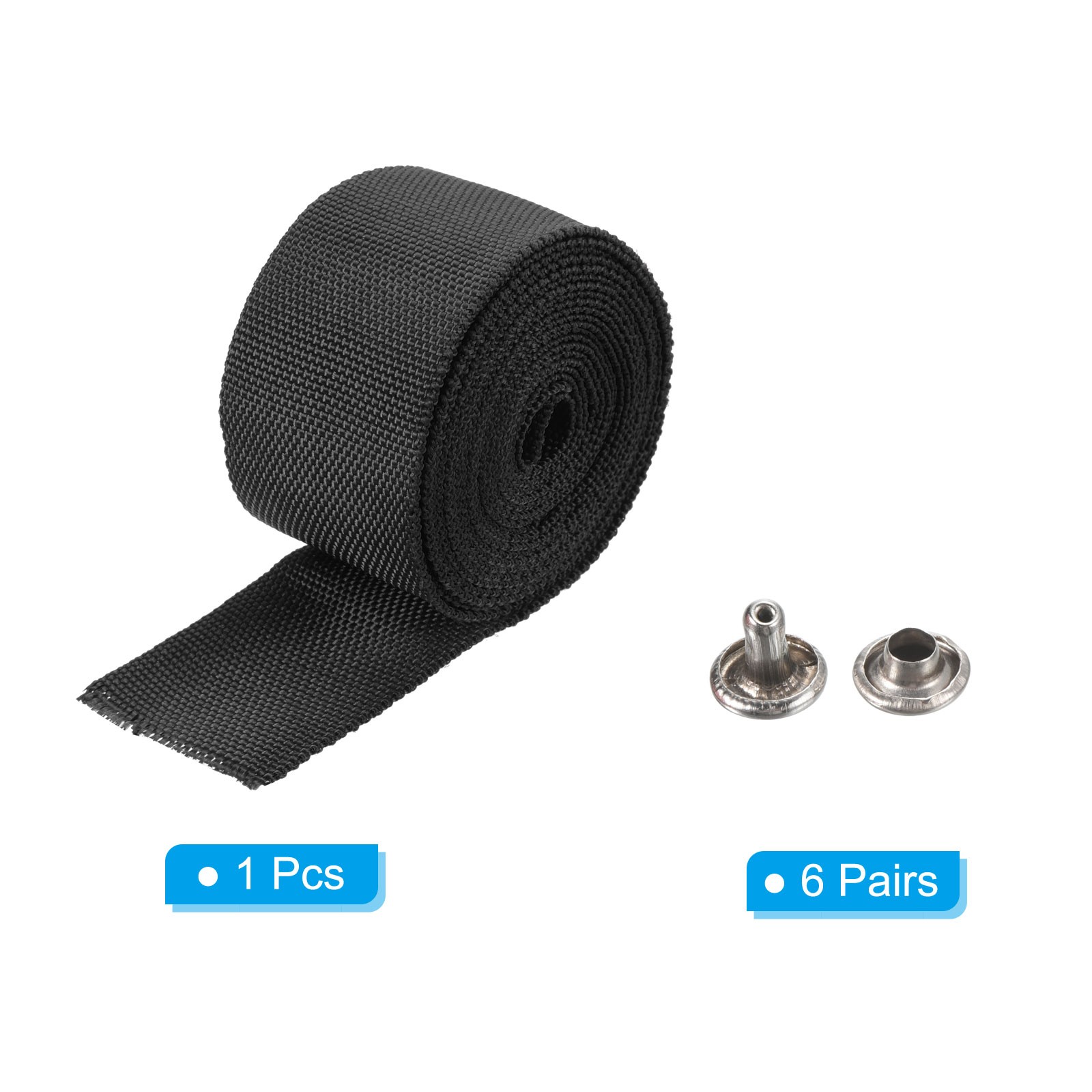 10Ft*45mm Polyester Rope Protector Cable Cover Rope Protective Sleeve Black