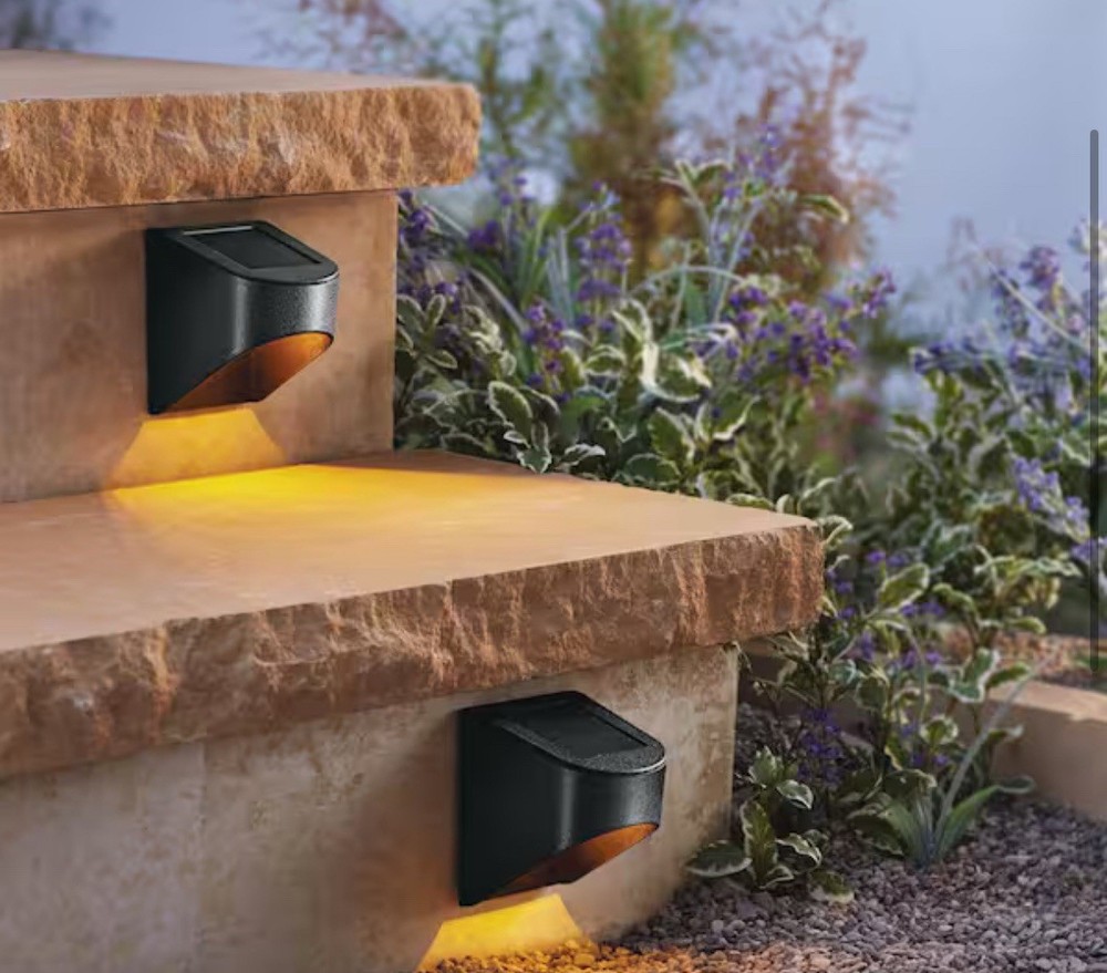 Deck Impressions Solar Black Integrated LED Downcast Deck Rail Light (2-Pack)