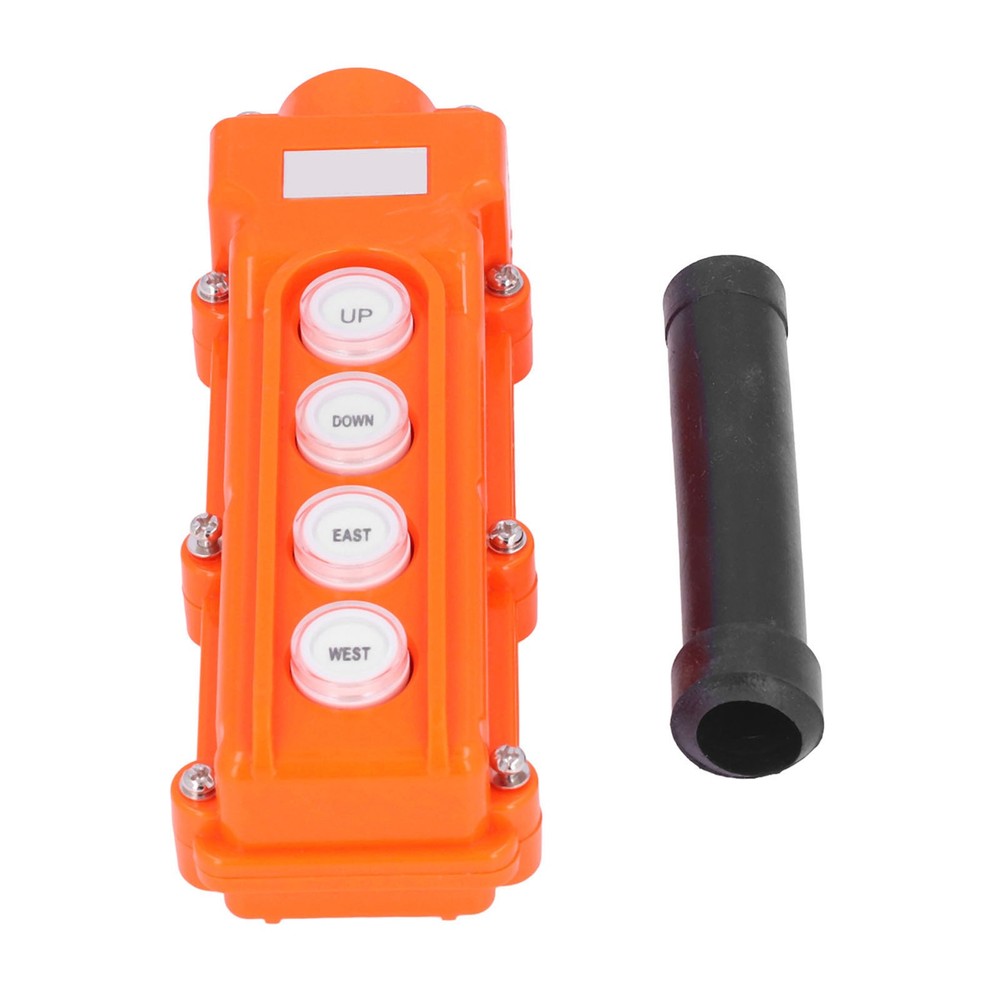 Crane Remote Control Hoist Switch Push Button Box Controller Rainproof New