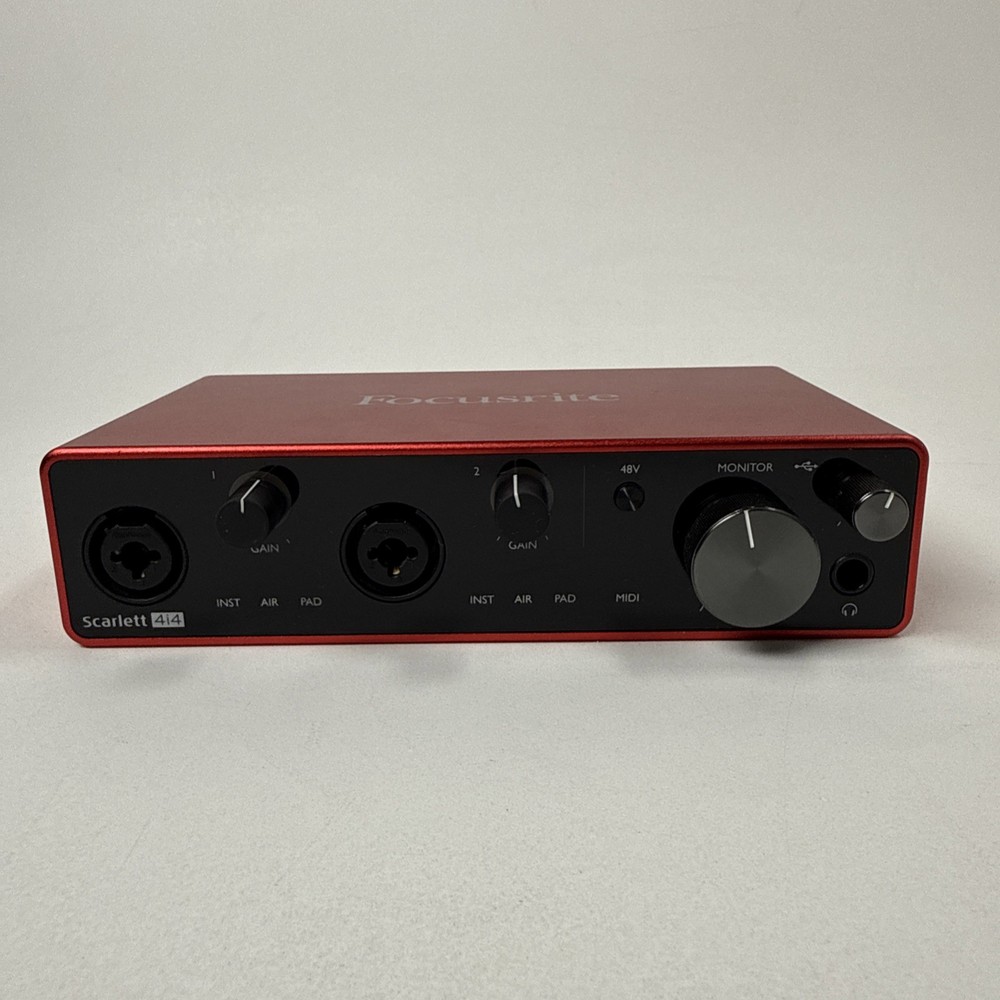 Focusrite Scarlett 4i4 3rd Gen USB Audio Interface Tested Working
