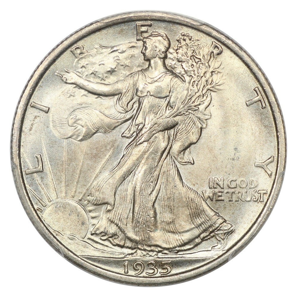 1935 50C PCGS MS65 - Walking Liberty Half Dollar
