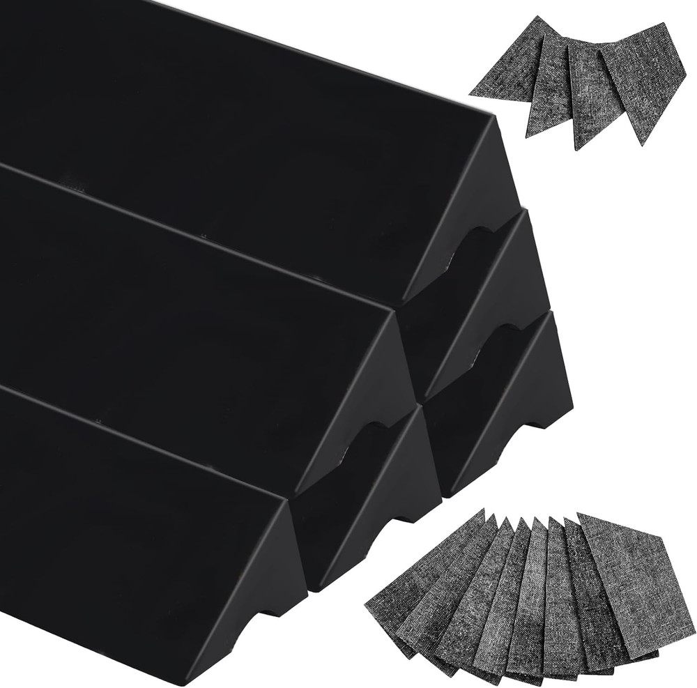 6-Pack 8Ft Billiard Rail Pool Table Bumper w/ 12-Pack Pool Table Cushion Facings