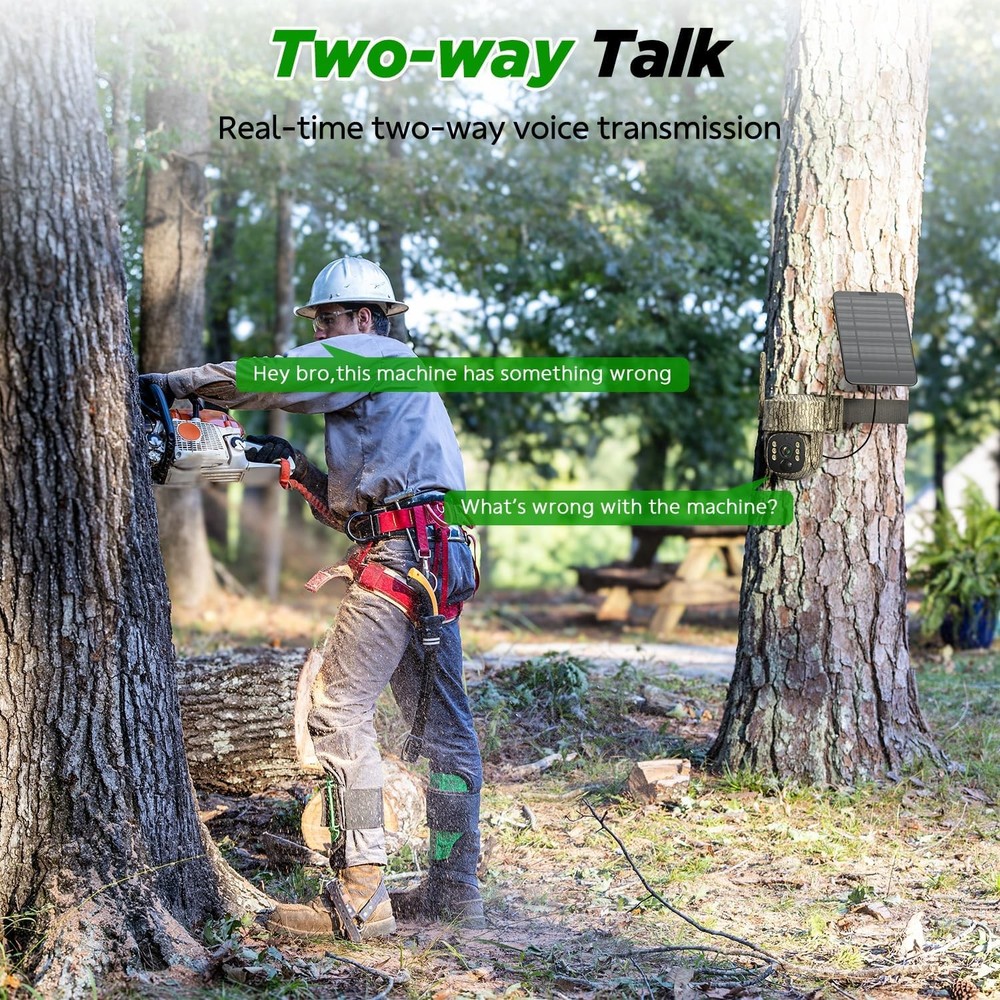 Cellular Trail Camera 4G LTE with Unlimited Data & SIM Card 2.5K Live Streaming