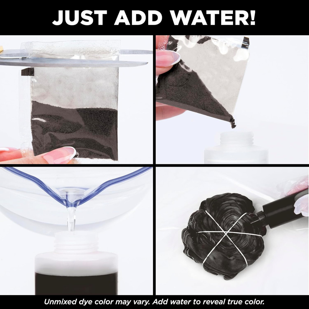 One-Step Tie-Dye Kit Dye Refill Packs, Black