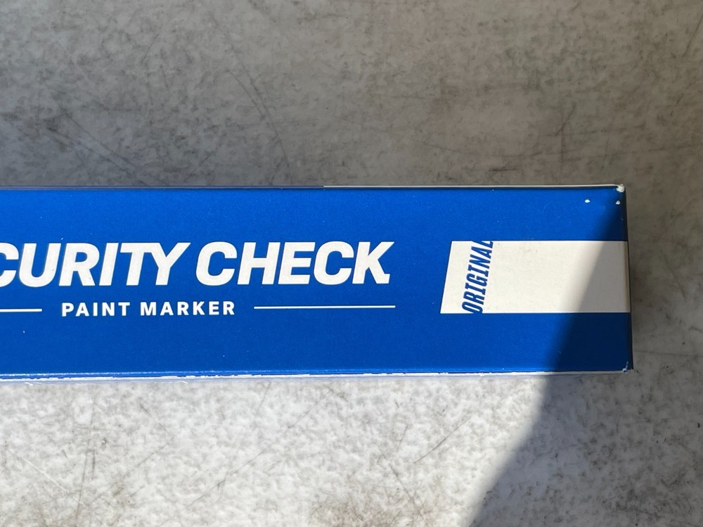 Markal Security Check Paint Marker Tamper-Proof NEW