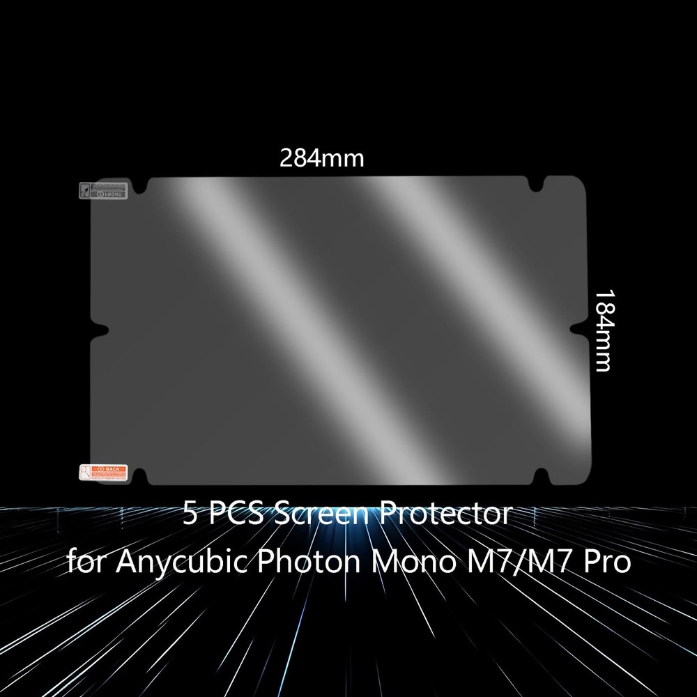5PCS Screen Protector for Anycubic Photon M7 Pro, Resin 3D Printer Pro