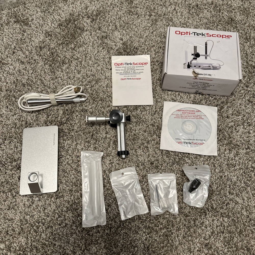 Opti-Tek Scope Digital USB Microscope Camera OT-HD Advanced CMOS Sensor