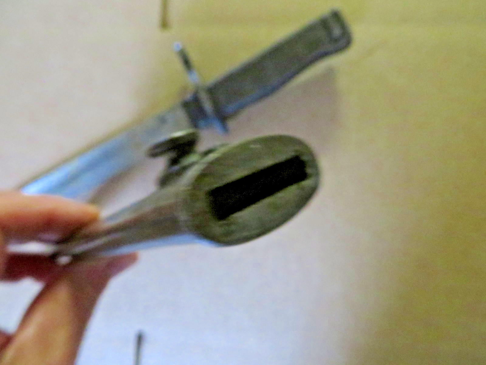 WWI GERMAN ERSATZ BAYONET Very Good Original Condition (crack on mount ring)