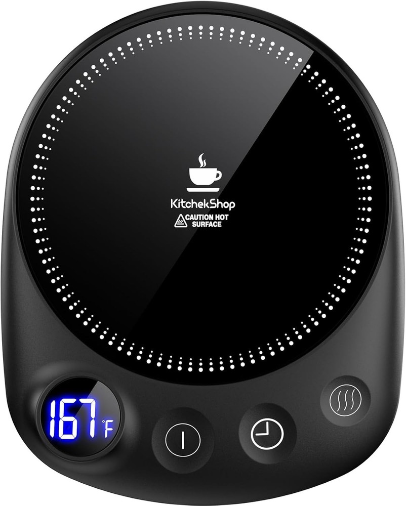 Smart Electric Beverage Warmer - 12H Timer, Auto Shut Off