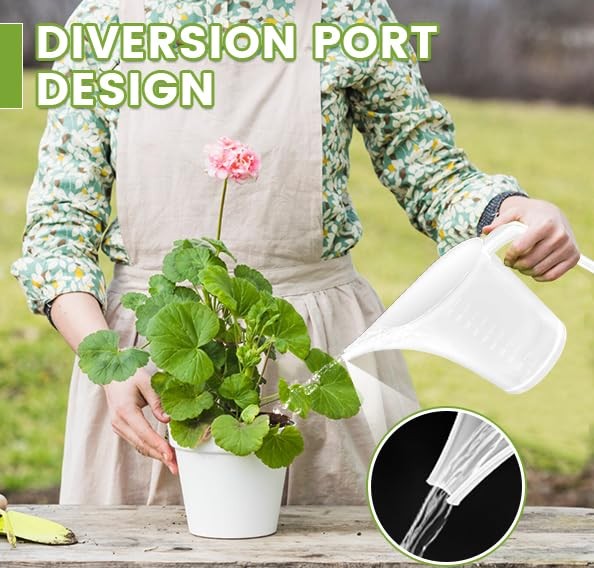 4 Pack Plastic Funnel Pitcher,Measuring Cup with Long Large, Clear