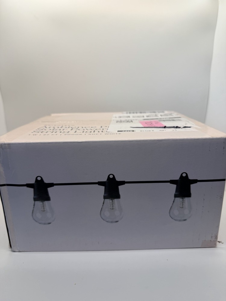 Ambience Pro Solar Powered LED String Lights 27 Ft. Weatherproof.