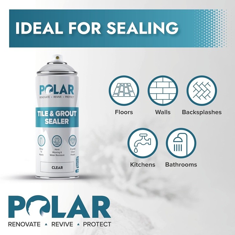 Waterproof Tile Grout Sealer Spray Multi-Surface Protector Easy Application New