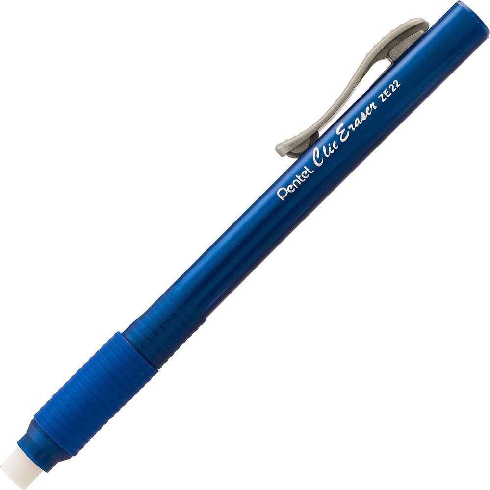 Pentel Clic Retractable Eraser with Grip, 3 Pack