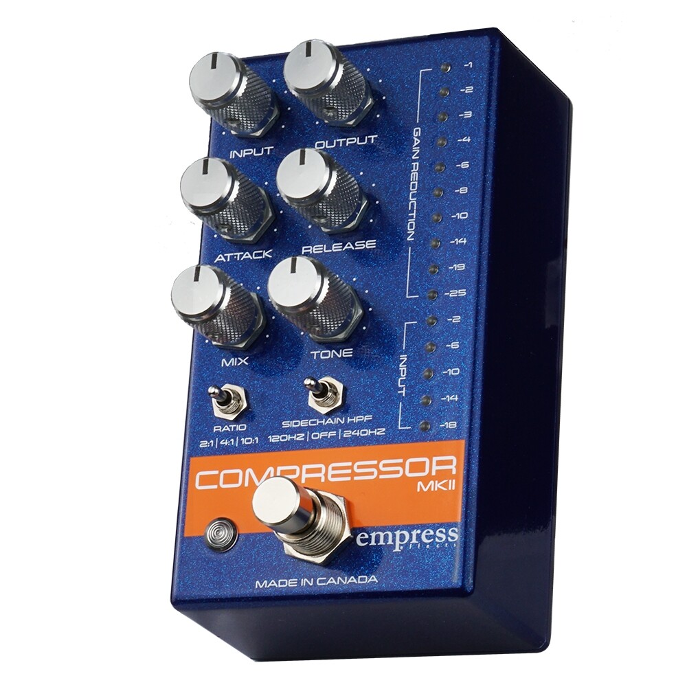 Empress MkII Compressor Pedal, All Analog, Blue