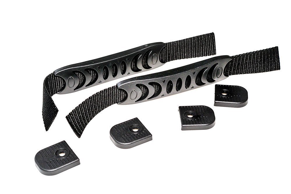 2 Pack Kayak Flat Molded Webbing Handle with End Caps Replacement Accessory