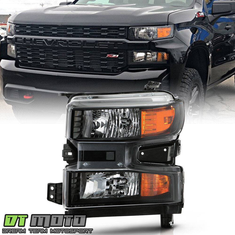 2019-2022 Chevy Silverado 1500 Halogen Headlight Headlamp Light Left Driver