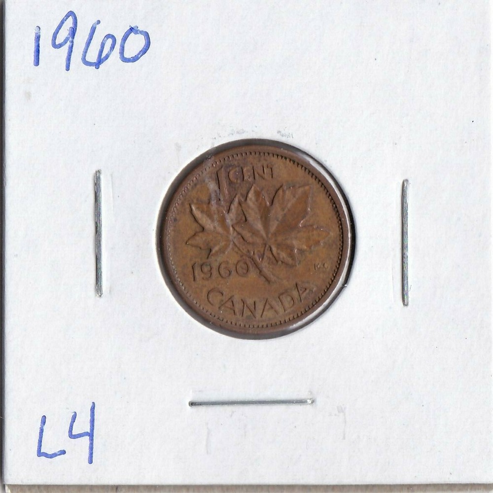 1960 Canadian Cent L4