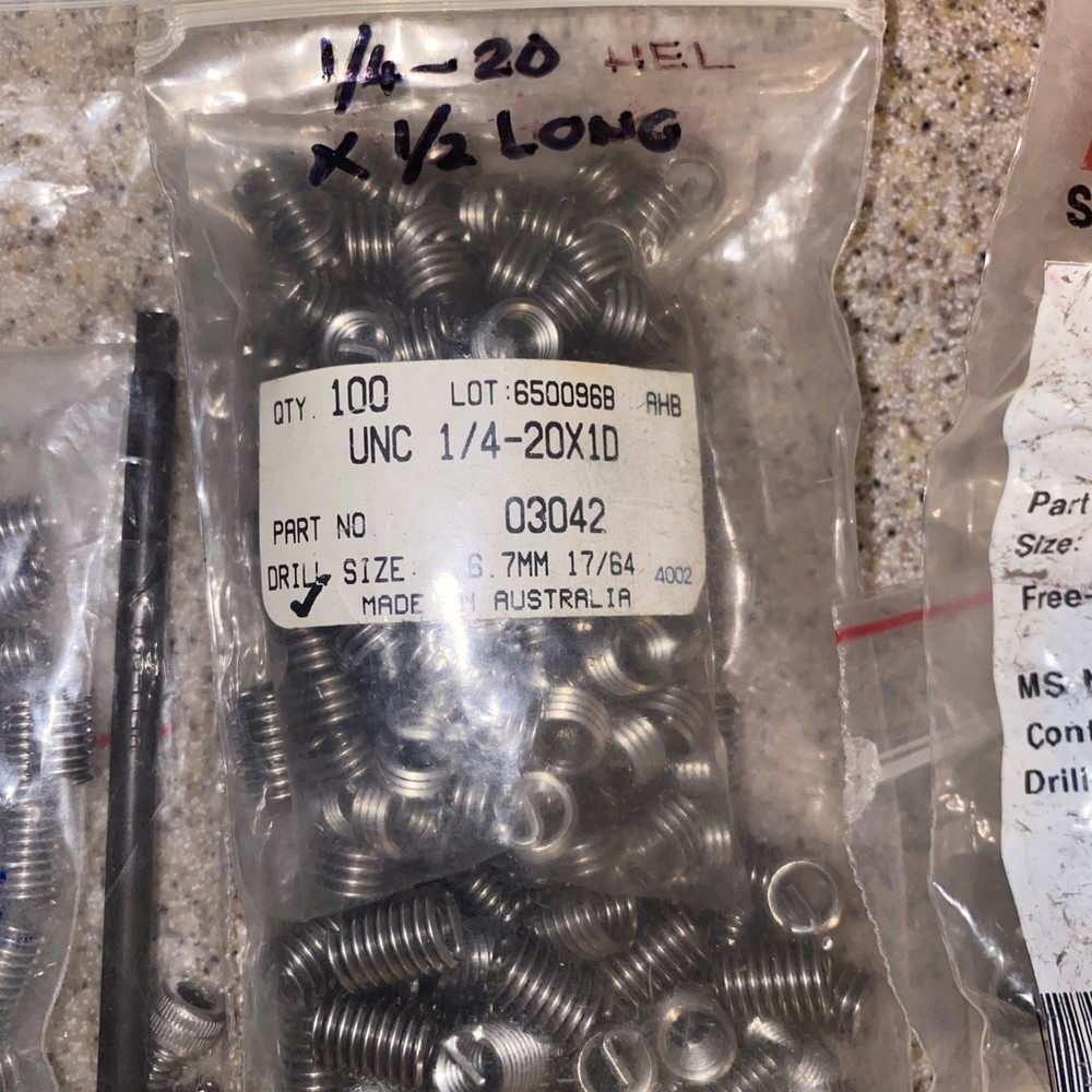 Helicoil Precision Free-running Insert Lot