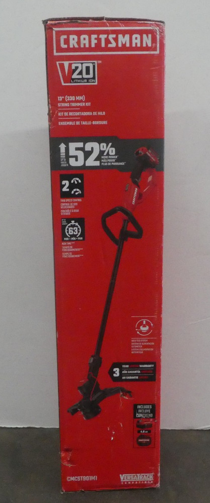CRAFTSMAN V20 13" String Trimmer Kit CMCST901M1