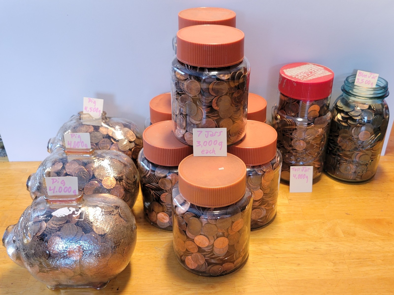 LOT of 14000+ Unsearched 1990s & Older U.S. Lincoln Cents Estate Coin Collection