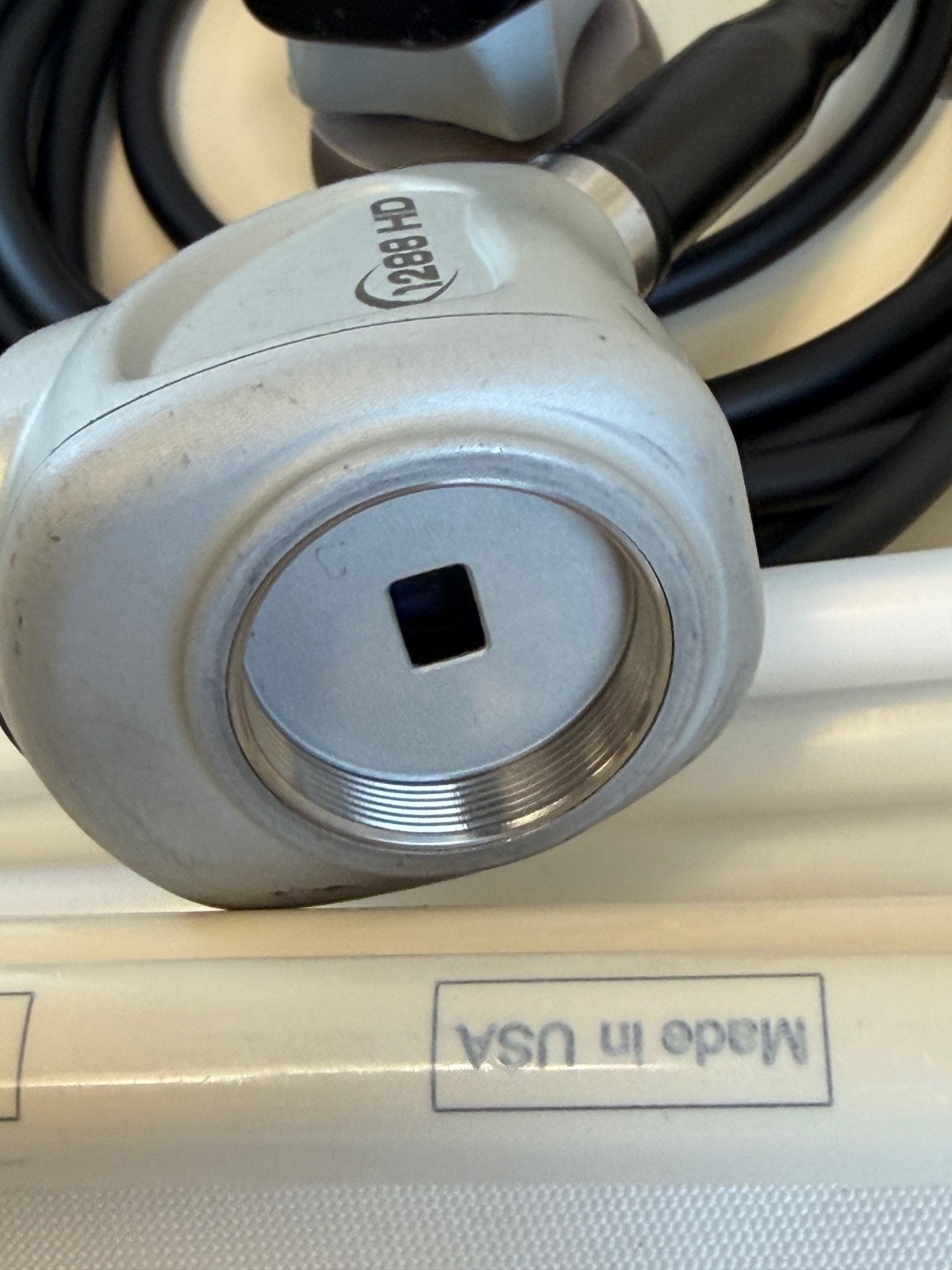 Stryker 1288 HD Camera Head & Coupler w/ Clear Light Cable & Sterilization Case