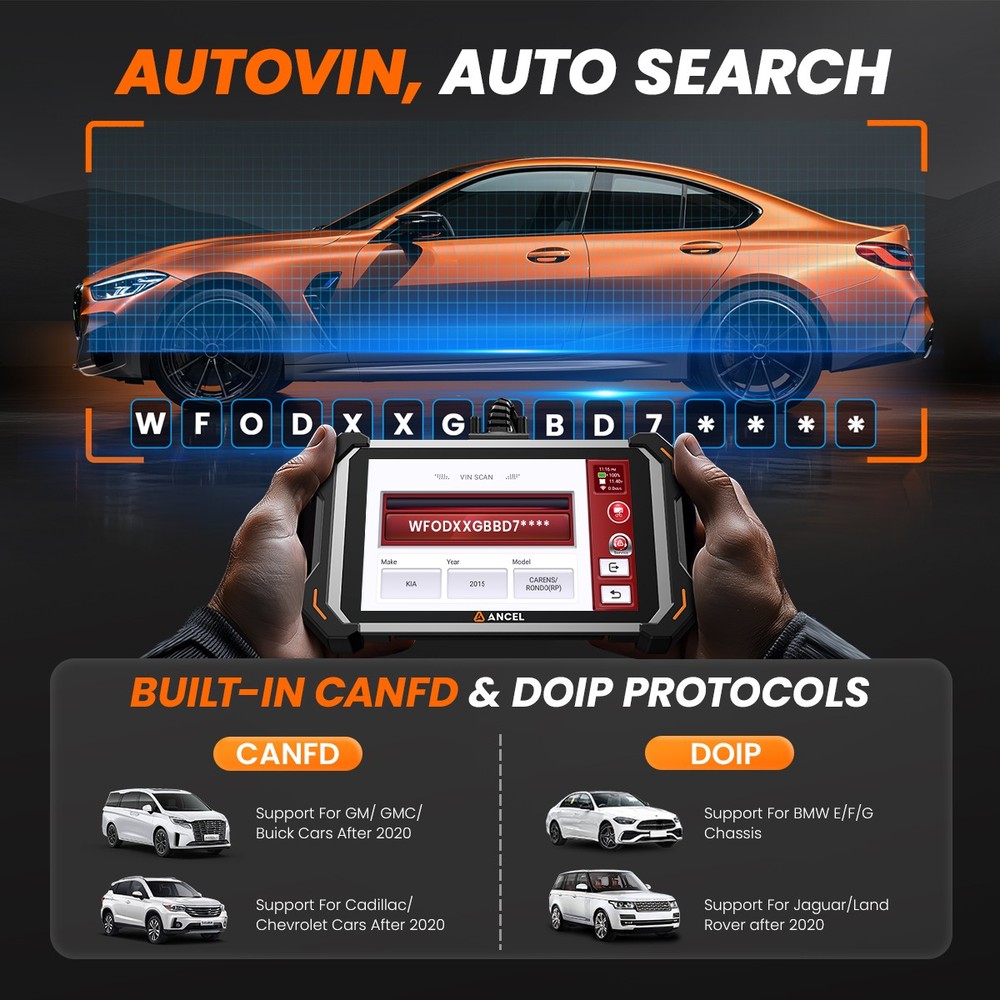 ANCEL DS600 Elite All System Bidirectional Diagnostic Scanner ECU Coding IMMO