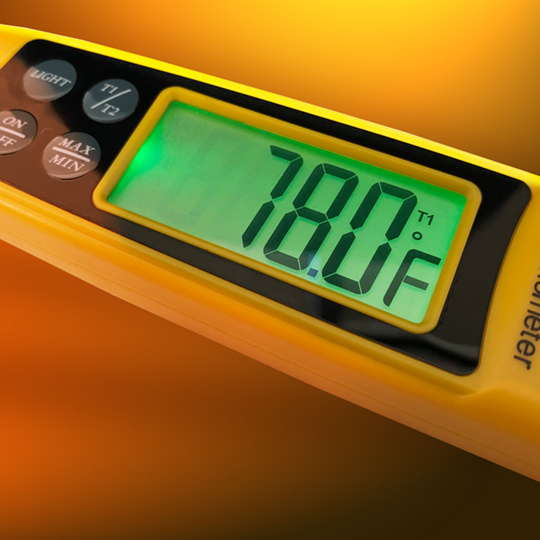 UEi PDT655 Differential Folding Pocket Thermometer w/ Large Easy-to-Read Display