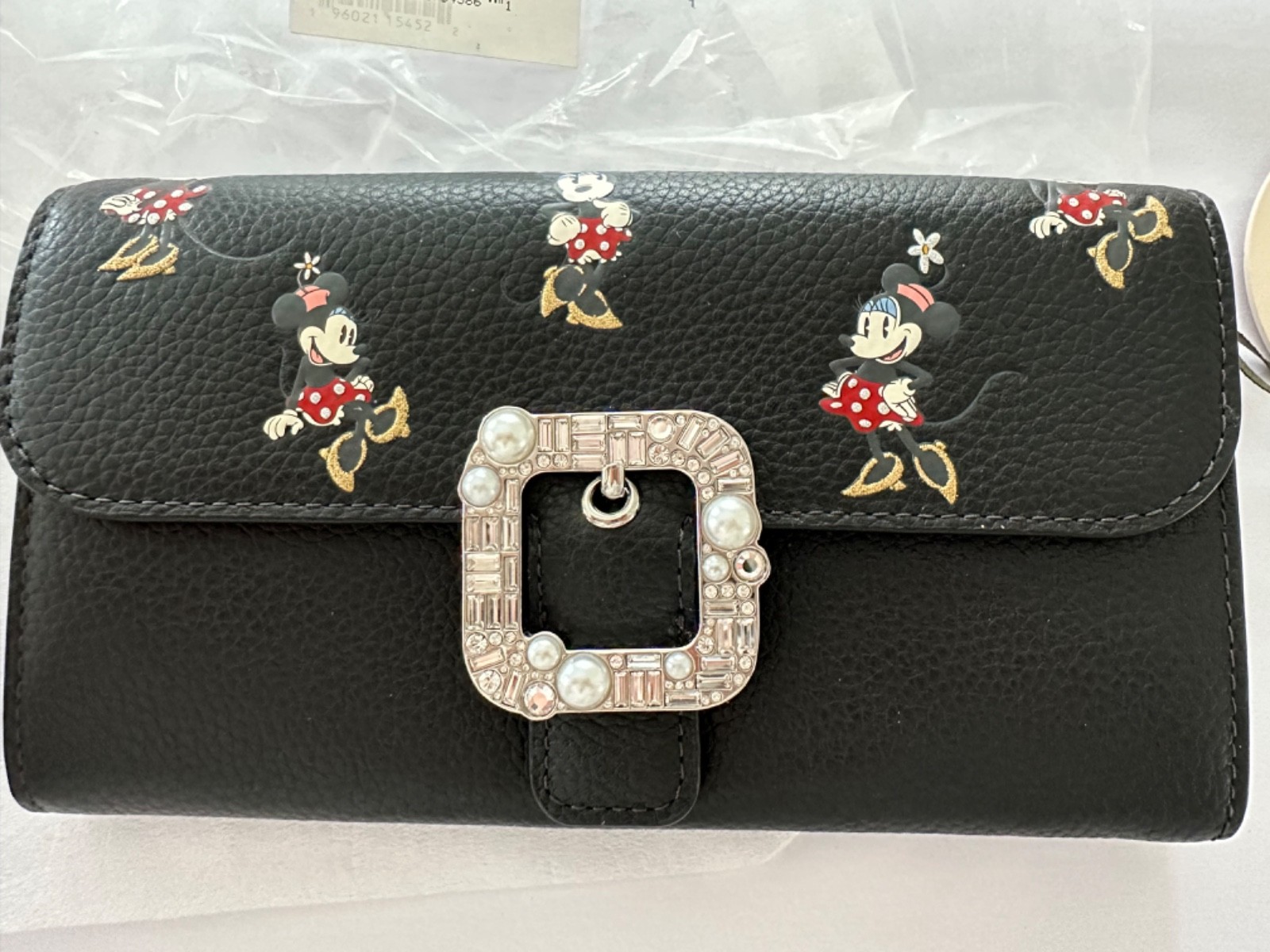 DISNEY KATE SPADE MINNIE CLUTCH BUCKLE WALLET PARK EXCL. NWT
