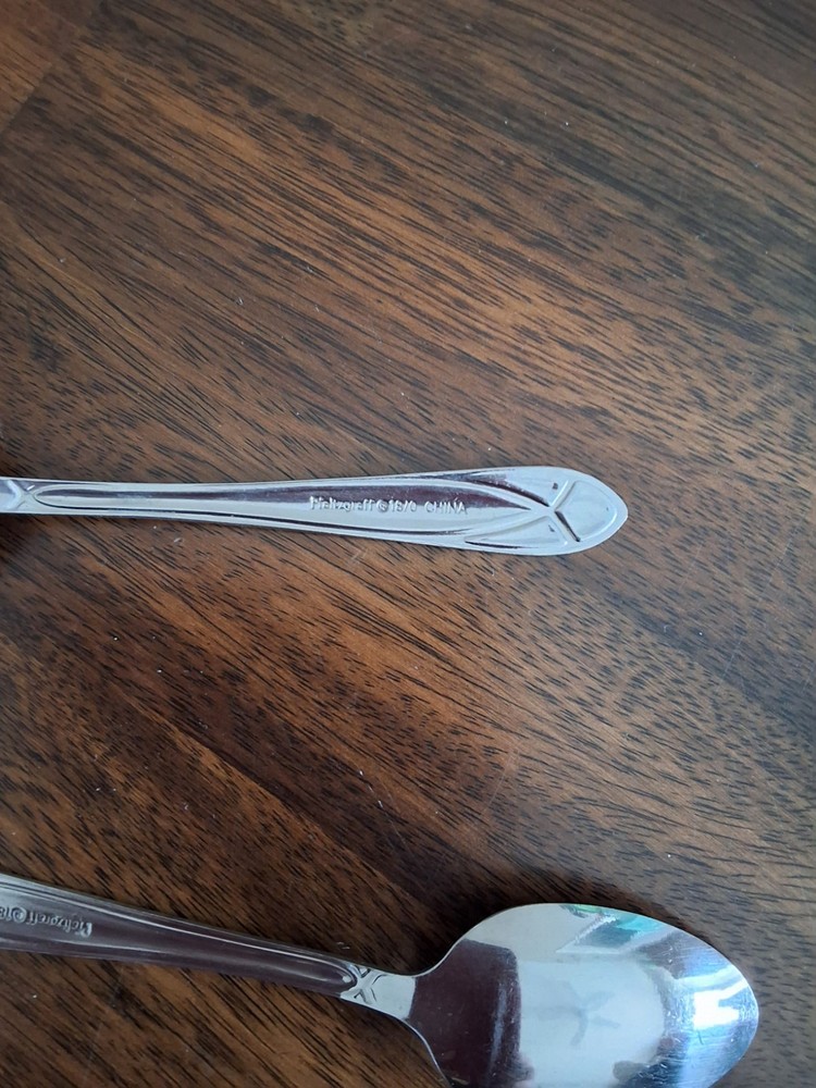 Pflatzgraff Flatware With Mirage Frost Pattern. Set Includes 10 Pieces Total.